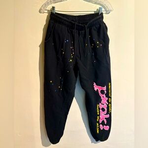 Sp5der pink v2 sweatpants pink young thug.